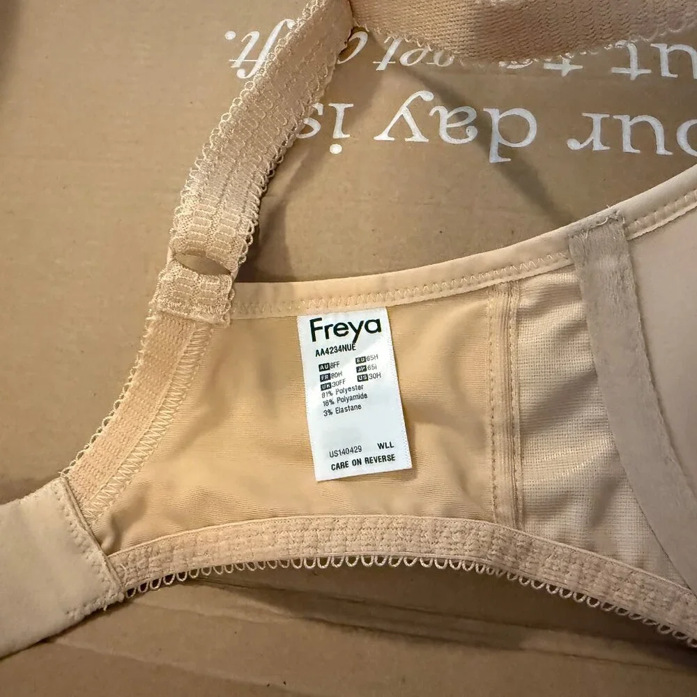 Freya Deco Molded Plunge Bra - Nude - 30H - Picture 3 of 3